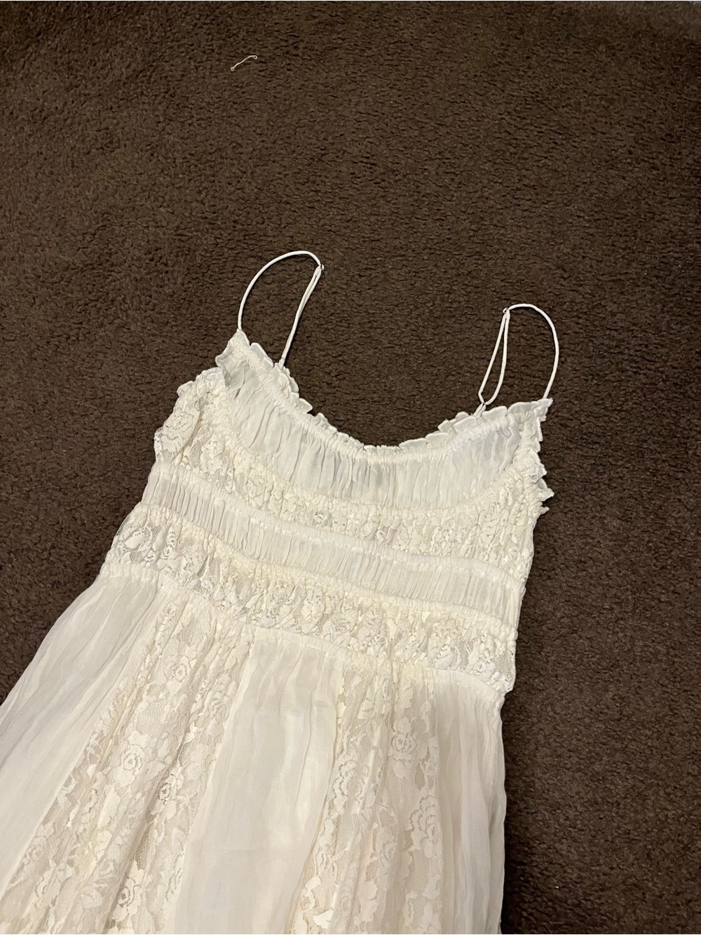 Free People Ciella Floral Lace Milkmaid Maxi Dress - Picture 11 of 12